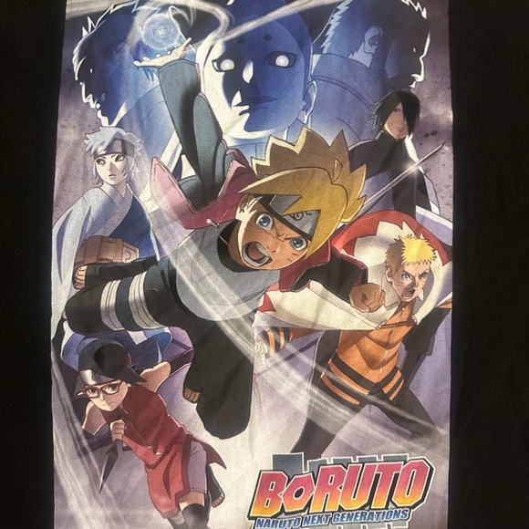 Black Boruto Naruto Next Generations T-shirt (Size L) - Picture 2 of 2